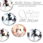 ShineStone DeLuxe Hotfix Strass-Steine SS34 Dunkelrot Pfirsich (Peach) zum Aufbügeln