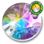 ShineStone DeLuxe - 12mm Rivoli Crystal AB Strasssteine zum Aufnähen