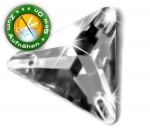 ShineStone DeLuxe - 16mm Dreieck Crystal Strasssteine zum Aufnähen