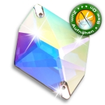ShineStone DeLuxe - 20mm Hexagon Crystal AB Strasssteine zum Aufnähen