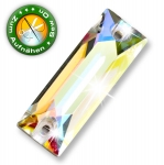 ShineStone DeLuxe - 25mm Rechteck lang Crystal AB Strasssteine zum Aufnähen