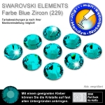 Swarovski 2058 XILION, SS5 Blue Zircon Strasssteine zum Aufkleben