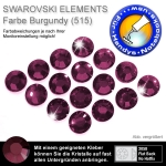Swarovski 2058 XILION, SS5 Burgundy Strasssteine zum Aufkleben