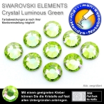Swarovski 2058 XILION, SS5 Crystal Luminous Green Strasssteine zum Aufkleben