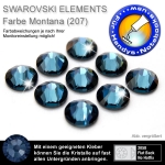 Swarovski 2058 XILION, SS5 Montana Strasssteine zum Aufkleben