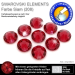 Swarovski 2058 XILION, SS5 Siam Strasssteine zum Aufkleben