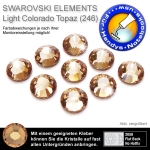 Swarovski 2058 XILION, SS8 Light Colorado Topaz Strasssteine zum Aufkleben